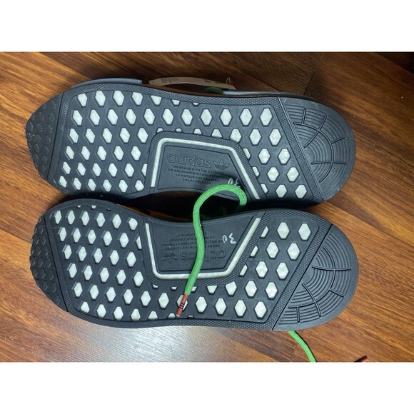 ADIDAS x PHARRELL WILLIAMS HU NMD "Pulse Amber" Animal Print HP3221 Size 10 New - Picture 9 of 9